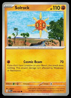 Solrock 075/132 Uncommon Mega Evolution Pokemon Near Mint - Image 1