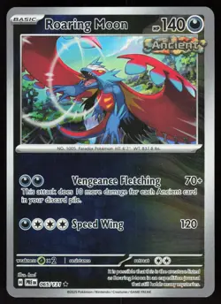 Roaring Moon 109/162 Rare Temporal Forces Pokemon Reverse Holo Near Mint - Image 1