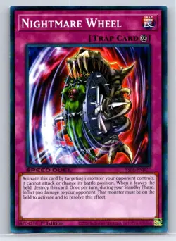 Nightmare Wheel SBC2-END21 Speed Duel: Battle City Finals Yu-Gi-Oh LP - Image 1