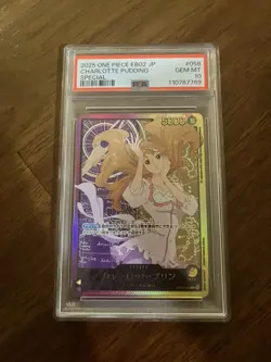 Charlotte Pudding 058 EB02 One Piece Japanese PSA 10 SP ANIME 25TH COLLECTION - Image 1