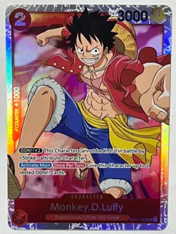 Monkey.D.Luffy OP01-024 - Romance Dawn- SR Near-Mint Super Rare English - Image 1