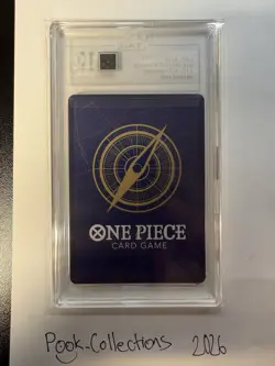 2025 One Piece OP11- A FIST OF DIVINE SPEED TREASURE RARE #015 Lucky Roux TAG 10 - Image 2
