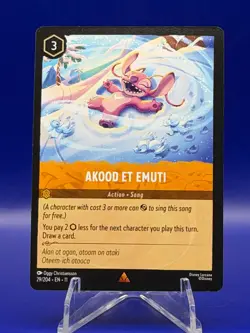 Disney Lorcana Winterspell Akood Et Emuti 29/204 Super Rare Regular - Image 1