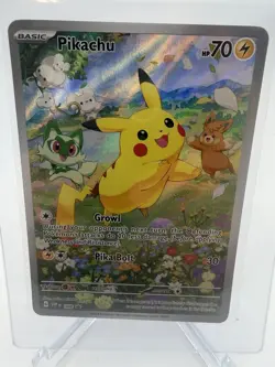 Pokemon TCG: Pikachu 088 Scarlet & Violet Promo Card Holo Full Art (Read Descr.) - Image 2