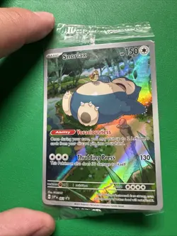 Pokemon TCG Snorlax #051 Holo Full Art Promo Card 151 Near Mint Sealed - Image 1