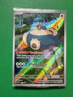 Pokemon TCG Snorlax #051 Holo Full Art Promo Card 151 Near Mint Sealed - Image 2