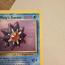 Misty’s Starmie 56/132 Gym Heroes Pokemon Card Vintage WOTC Trainer LP - Image 4