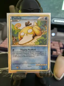 Pokemon TCG Cards Psyduck 74/102 HGSS Triumphant - Image 1