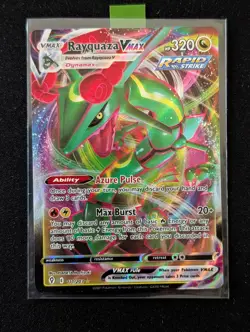 Pokemon TCG Evolving Skies Rayquaza VMAX Ultra Rare Holo Card 111/203 - Image 1