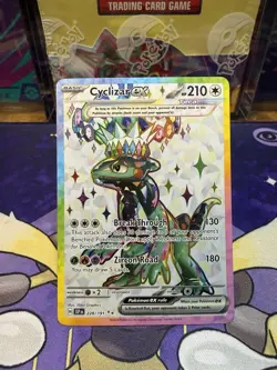 Pokemon TCG Cyclizar EX Sv08: Surging Sparks Holo Ultra Rare Card 228/191 - Image 1