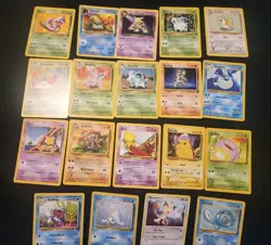 Large Base Set Jungle Fossil Pokemon Card Lot Nm/nm-! No Duplicates - Image 1
