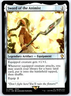 Sword of the Animist 362 R Commander: FINAL FANTASY Magic: The Gathering NM/M - Image 1