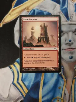 Great Furnace MTG Mirrodin Common Artifact Land Heavily Played - Damaged x1 GF6 - Image 2