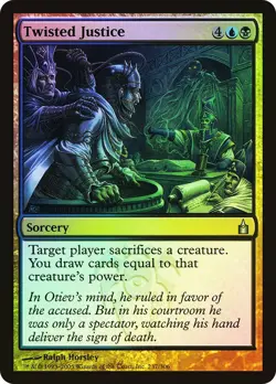 NM Foil Twisted Justice, MTG, Ravnica: City of Guilds, Magic, 237 *C - Image 1