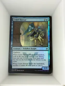 MTG Magic the Gathering Court Hussar (51/266) Masters 25 Foil. M8 - Image 1