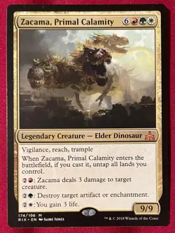 MTG The List Zacama Primal Calamity #174 Rivals of Ixalan NM - Image 2