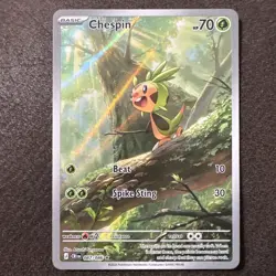 Pokemon TCG Chespin 087/086 Chaos Rising Full Art Holo Rare 70 HP English 2026 - Image 1