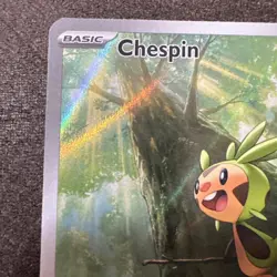 Pokemon TCG Chespin 087/086 Chaos Rising Full Art Holo Rare 70 HP English 2026 - Image 2