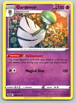 Gardevoir 069/195 Rare Silver Tempest Pokemon Lightly Played - Image 1