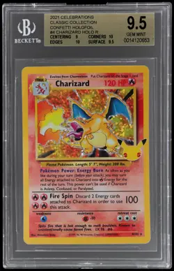 2021 Pokemon Sword And Shield Celebrations Classic Collection Charizard BGS 9.5 - Image 1