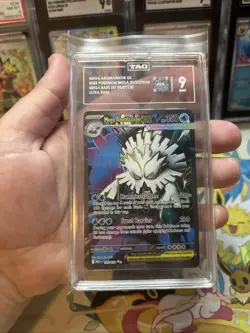 Pokemon Mega Abomasnow ex 157/132 Mega Evolution Ultra Rare TAG 9 Mint - Image 4