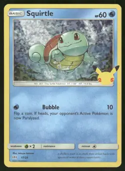 Squirtle 017/025 Promo McDonald's 25th Anniversary Promos Pokemon Holo Near Mint - Image 1