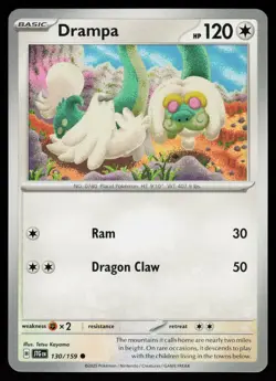 Drampa 130/159 Common Journey Together Pokemon Near Mint - Image 1