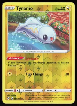 Tynamo 057/185 Common Vivid Voltage Pokemon Reverse Holo Lightly Played - Image 1