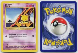 ABRA 43/102 COMMON BASE SET UNLIMITED POKEMON LP - Image 3