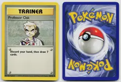 PROFESSOR OAK 88/102 UNCOMMON BASE SET UNLIMITED POKEMON LP - Image 3