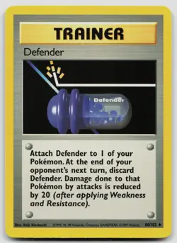 DEFENDER 80/102 UNCOMMON BASE SET UNLIMITED POKEMON LP - Image 1