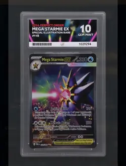 Pokemon Perfect Order Mega Starmie Ex 118/088 Ace 10 graded - Image 1