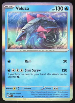 Veluza 056/193 Rare Paldea Evolved Pokemon Holo Near Mint - Image 1