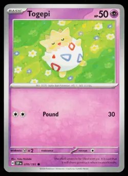 Togepi 070/191 Common Surging Sparks Pokemon Near Mint - Image 1