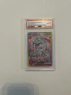 Pokemon 2025 Sylveon ex 156/131 SIR Prismatic Evolutions GEM MINT PSA 10 - Image 1