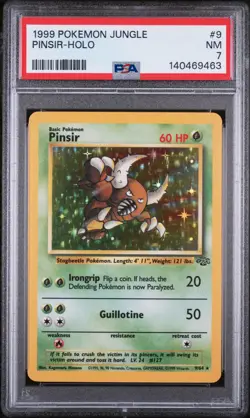 Pinsir-Holo Pokemon Jungle 9/64 PSA 7 - Image 1