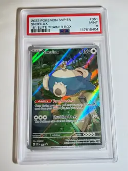 Snorlax 051 Pokemon 151 Promo - PSA 9 - Image 1