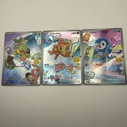 Pokemon First Partner Illustration Collection Series 1 Gen 4 Sinnoh Starters - Image 5