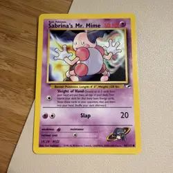 Pokemon TCG: Sabrina's Mr. Mime 094/132 Gym Heroes Regular LP - Image 1