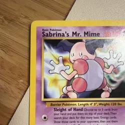 Pokemon TCG: Sabrina's Mr. Mime 094/132 Gym Heroes Regular LP - Image 5