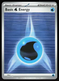 Basic Water Energy 019 Scarlet & Violet Energies Pokemon Reverse Holo Near Mint - Image 1