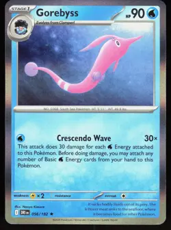 Gorebyss 056/182 Rare Destined Rivals Pokemon Holo Near Mint - Image 1