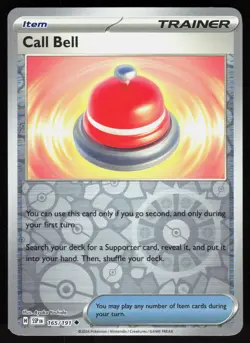 Call Bell 165/191 Uncommon Surging Sparks Pokemon Reverse Holo Near Mint - Image 1