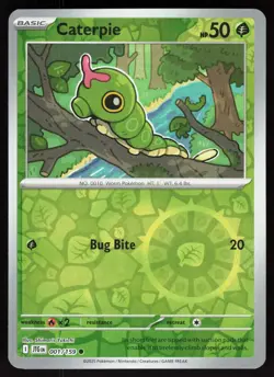 Caterpie 001/159 Common Journey Together Pokemon Reverse Holo Near Mint - Image 1