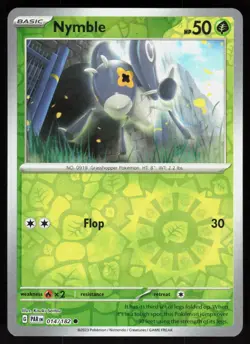 Nymble 014/182 Common Paradox Rift Pokemon Reverse Holo Near Mint - Image 1
