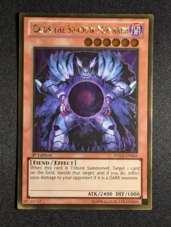 Yugioh - Caius the Shadow Monarch PGLD-EN066 1st Edition Gold Rare NM - Image 1