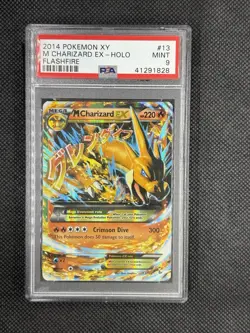 2014 Pokemon M Charizard EX (Y) 13/106 Flashfire Holo PSA 9 - Image 1