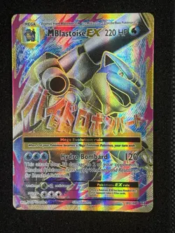 2016 Pokemon XY Evolutions Mega Blastoise EX Full Art 102/108 - Image 1