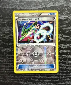 Pokemon TCG - Rayquaza Spirit Link 87/108 - Reverse Holo Rare - XY Roaring Skies - Image 1