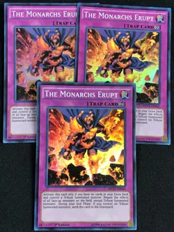 YUGIOH THE MONARCHS ERUPT MP15-EN044 1ST SUPER X3 NM - Image 1